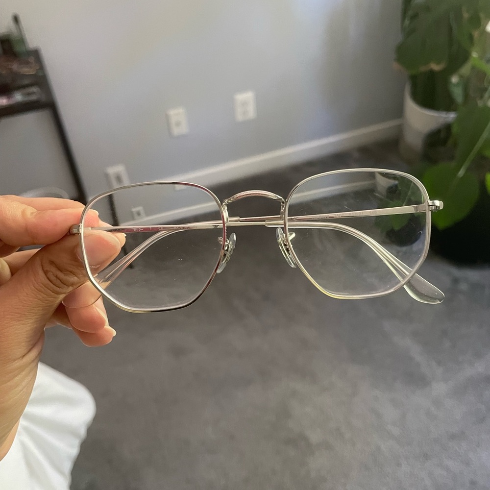 Ray Ban Silver Eyeglasses